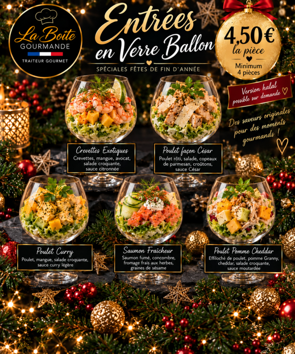 🍷 Entrées en Verre Ballon