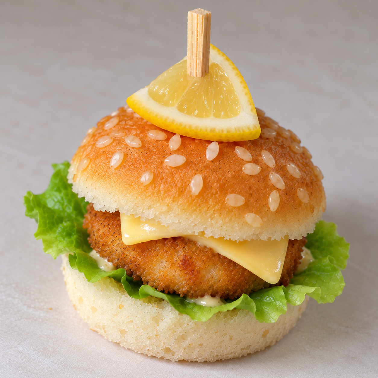 Mini Burger au Cabillaud Pané