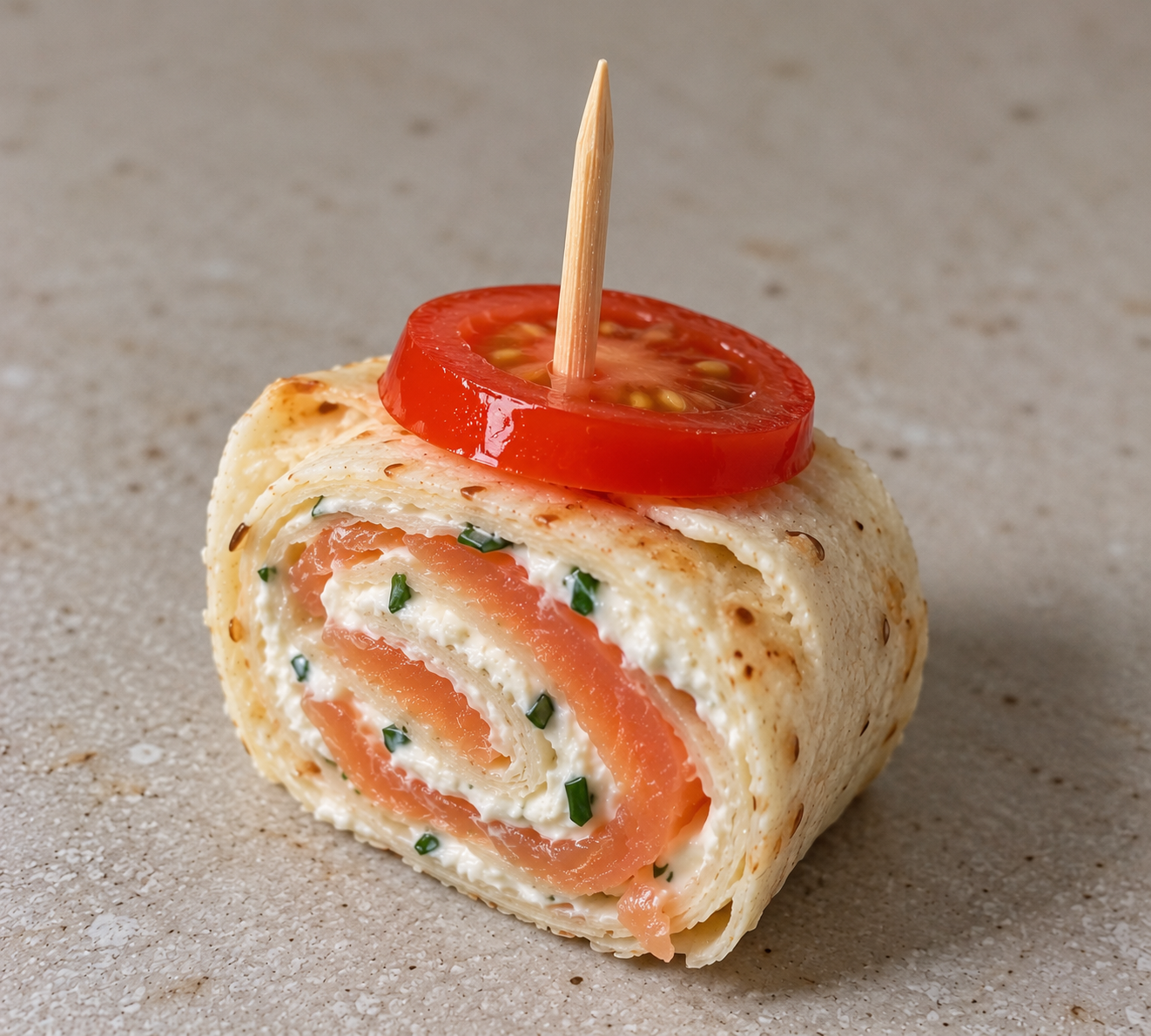 Mini Wrap Roulé Saumon Fumé & Fromage Frais