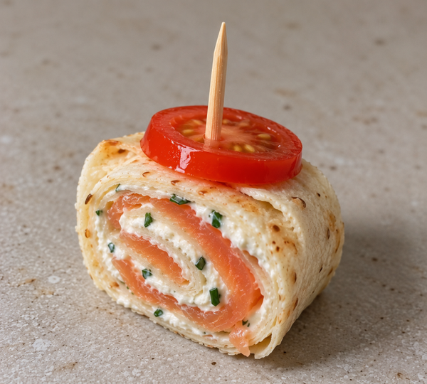 Mini Wrap Roulé Saumon Fumé & Fromage Frais