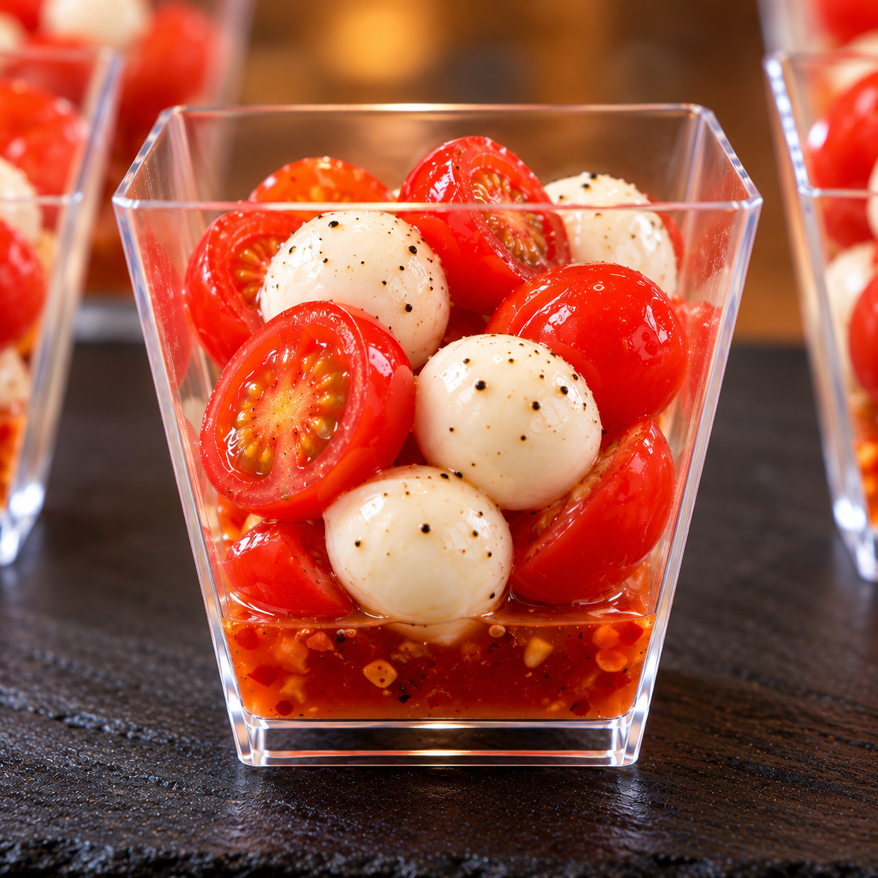 Verrine Tomate Cerise & Mozzarella