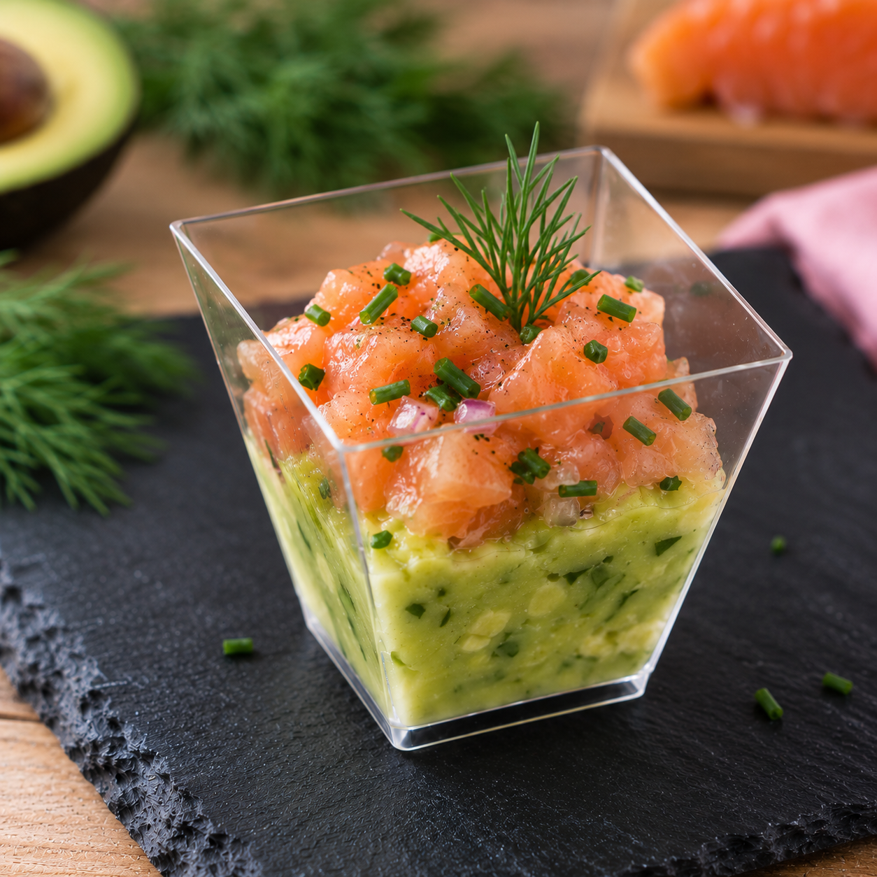 Verrine Tartare de Saumon & Avocat