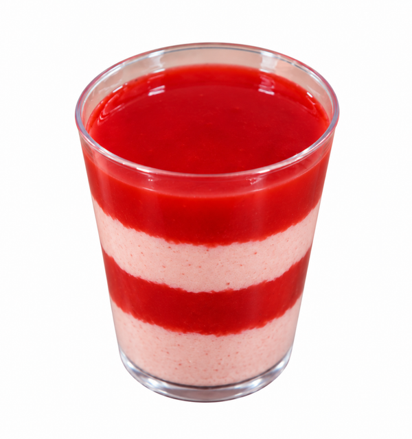 🍓 Verrine mousse fraise & coulis de fraise