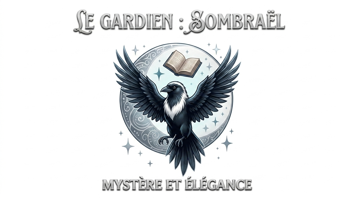 ​Le T-shirt "Sombraël, le Gardien des Secrets" – Édition Nocturne