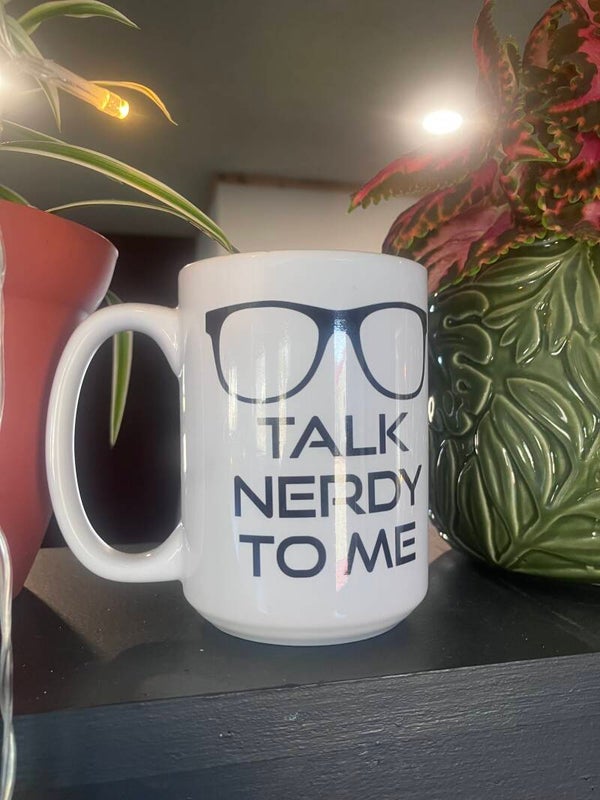 Talk nerdy to me mug