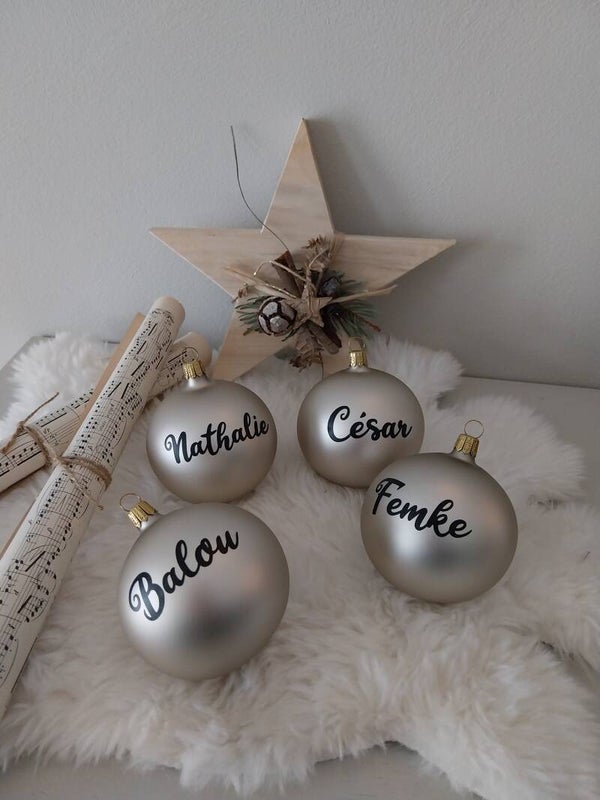 Kerstbal gepersonaliseerd