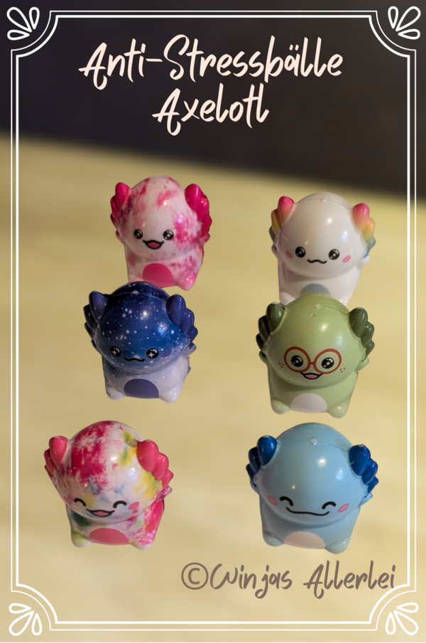 Anti-Stressbälle Axelotl