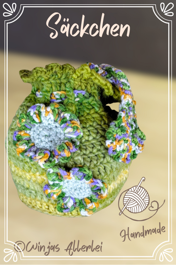 Säckchen olive-gelb