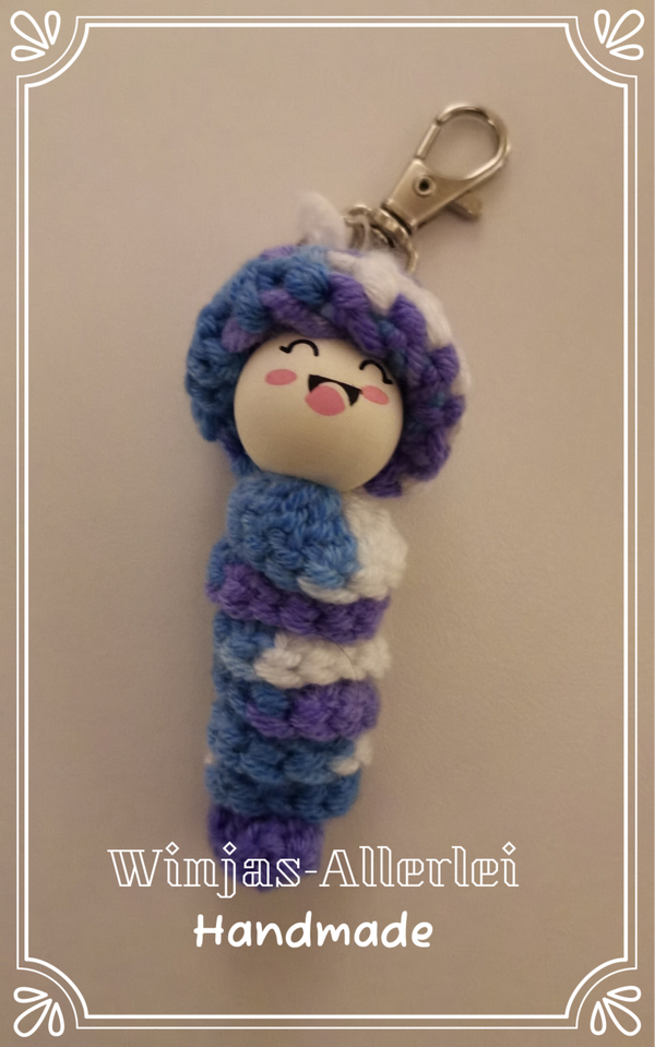 Schlüsselanhänger Glückswürmchen