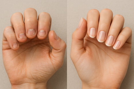 Transformatie van bijtnagels naar mooie gezonde nagels