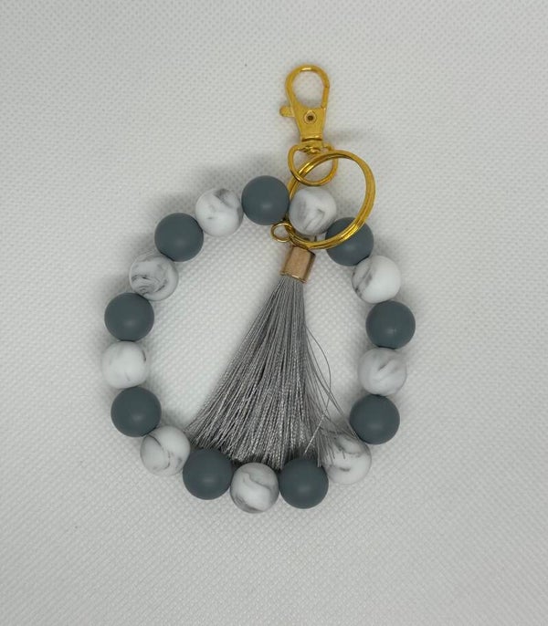 Small Beaded Bracelet Keychain