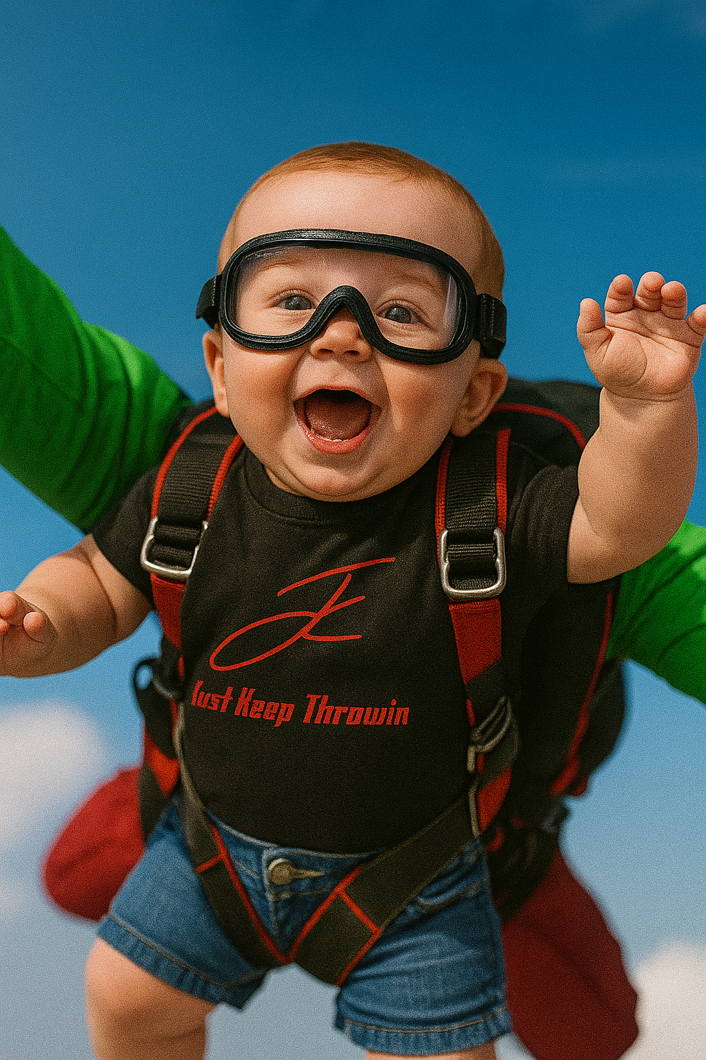 Just Keep Throwin logo (kids)