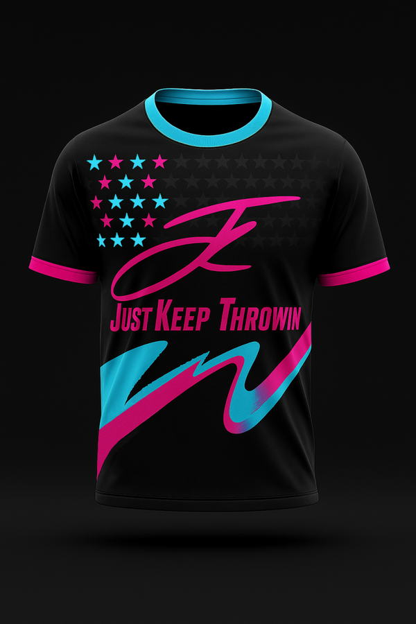 blue flag Just Keep Throwin Jersey