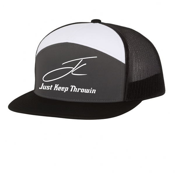 Richardson 7 Panel tri color Trucker (logo and name)