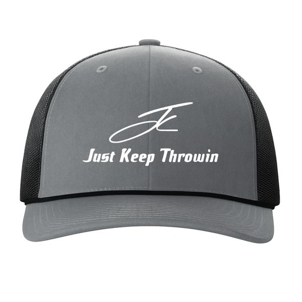 Richardson Rope grey/black Trucker Cap (logo/name)