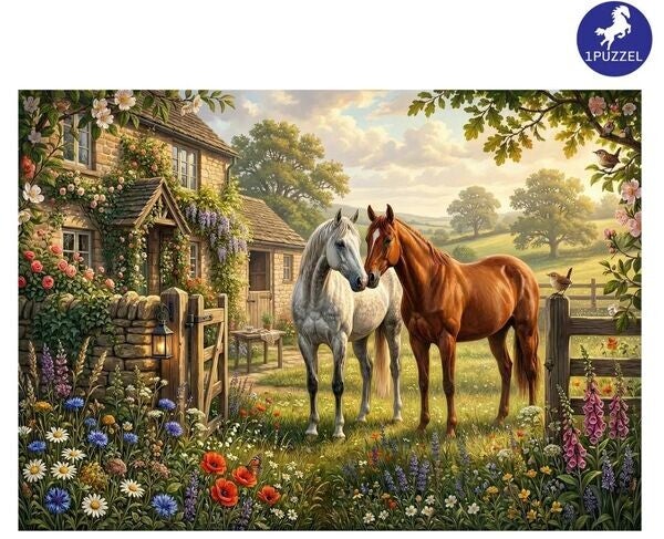 Pytlak: Horses in a Country Garden