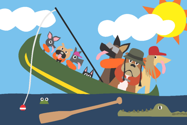 MP: Dogs in Canoe