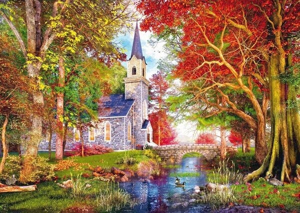 Davison: Kapelle im Herbstzauber / 1000
