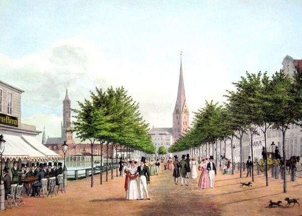 Hamburg Damals. Der Jungfernstieg / 99