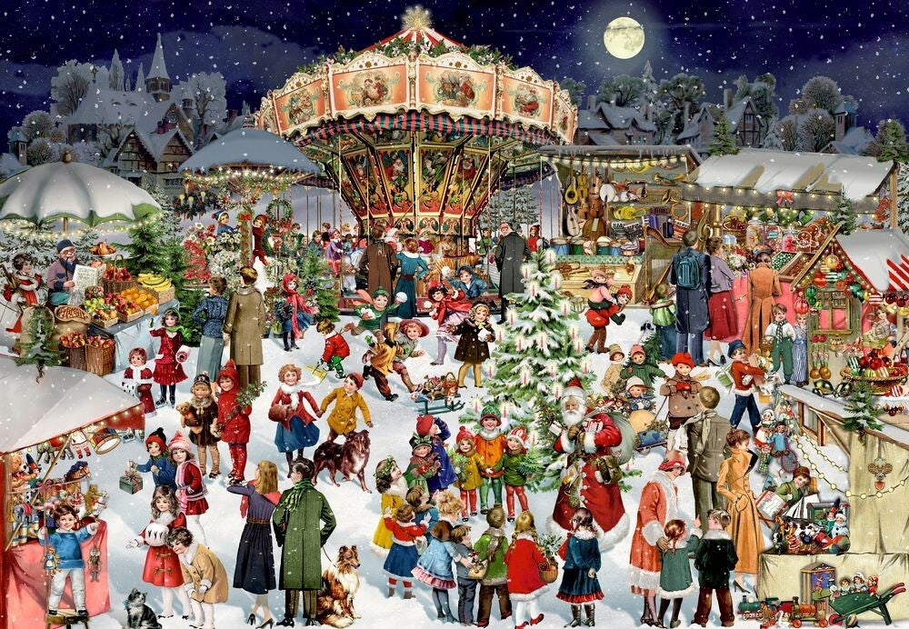 Adventskalender - Behr: Nostalgischer Weihnachtsmarkt / 24 x 42 (COP)