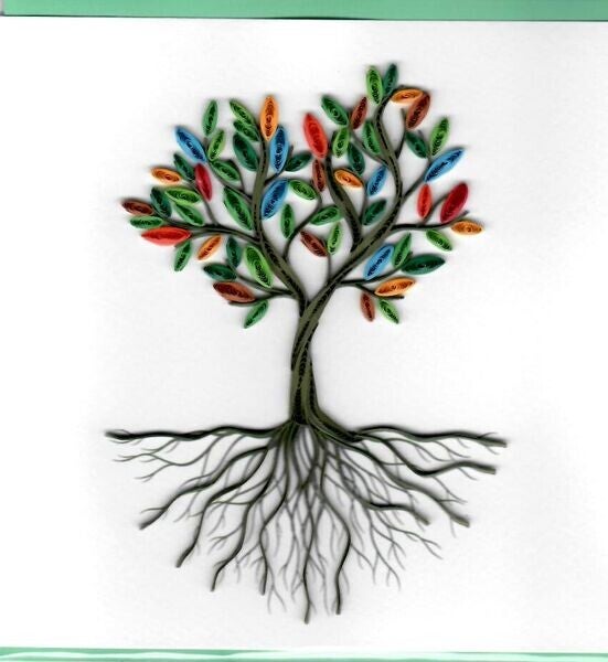 Quilling Card: Baum des Lebens