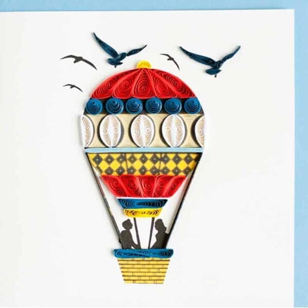 Quilling Card: Heissluftballon