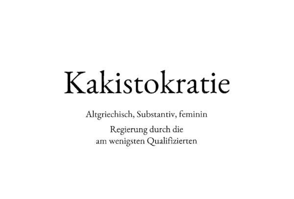 WS: Kakistokratie