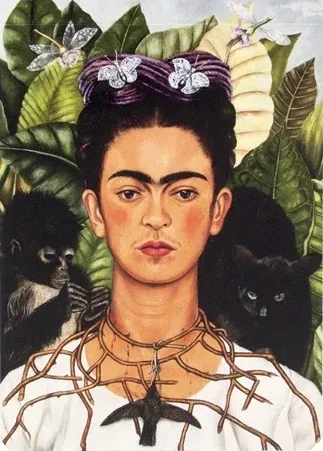Kahlo: Self-Portrait with Thorn Necklace / 150 (MUS)