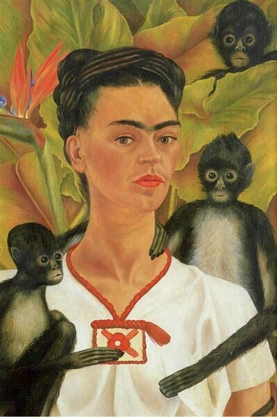 Kahlo: Autoportrait avec des Singes