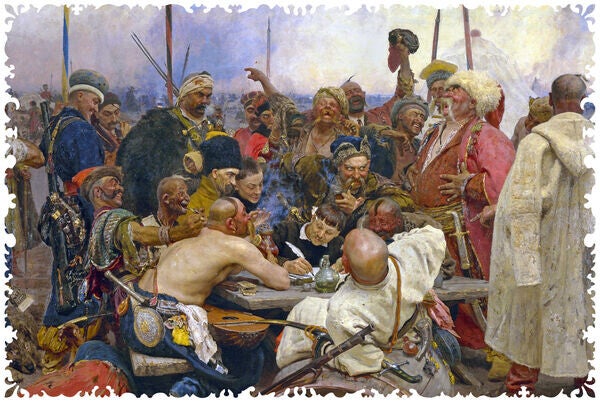 Repin: The Zaporizhian Cossacks Replying to the Sultan