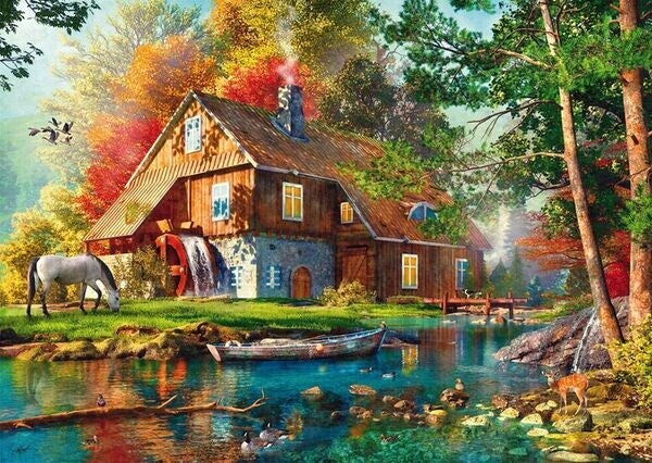 Davison: Wassermühle im Herbst / 1000