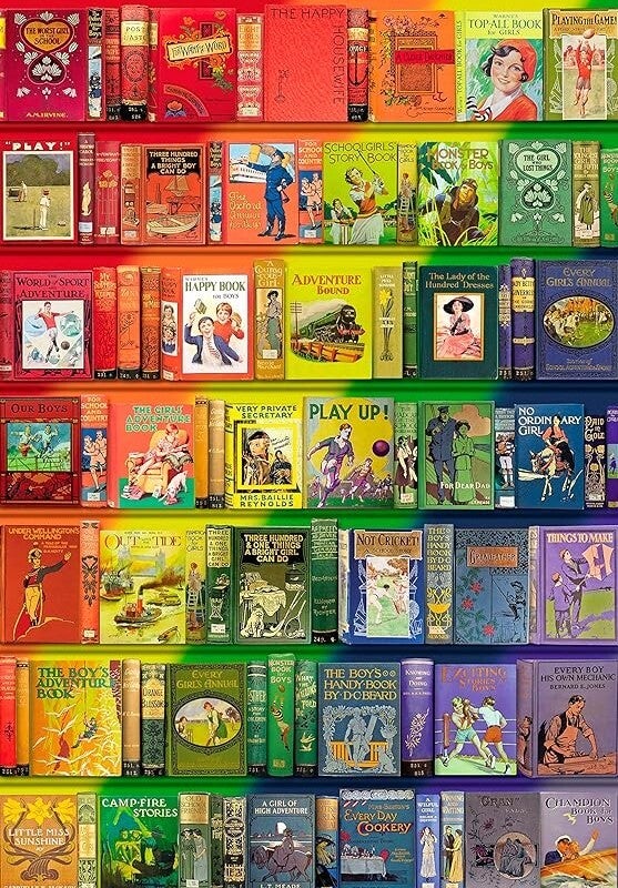 Bodleian Libraries: Rainbow Bookshelves / 1000