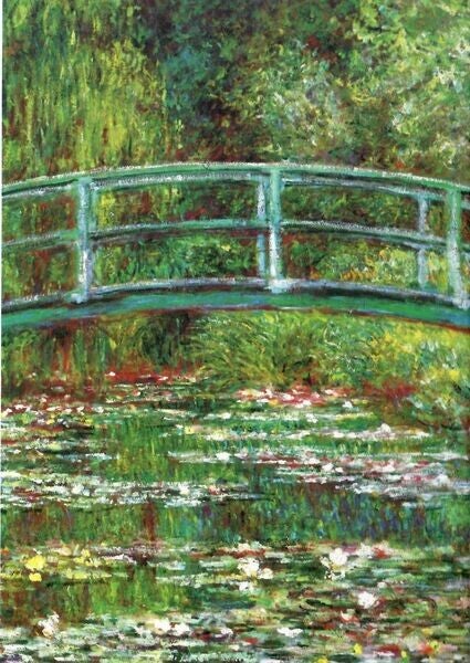 Monet: Pont au-dessus d'un bassin de nymphéas