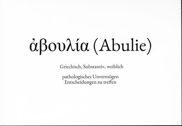 WS: Abulie