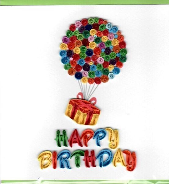 Quilling Card: Happy Birthday