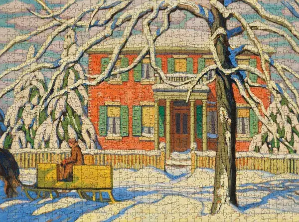 Harris: Red House & Yellow Sleigh / 1000