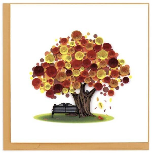 Quilling Card: Herbstliche Linde