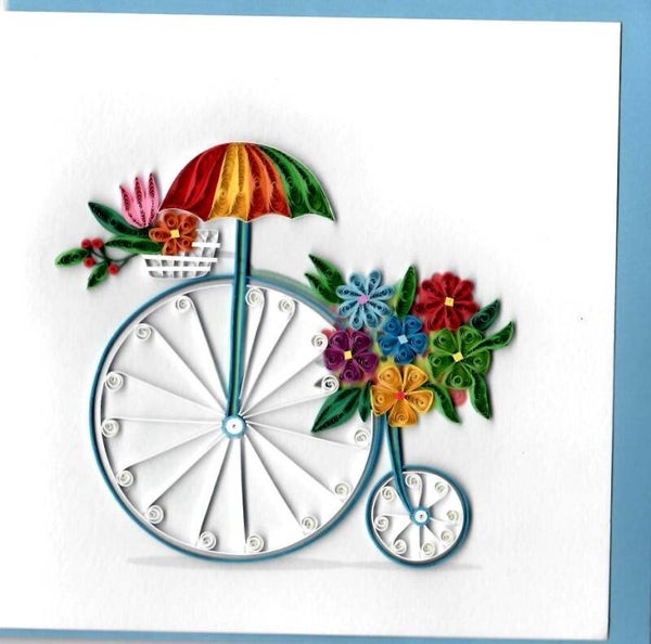 Quilling Card: Alte Zeiten