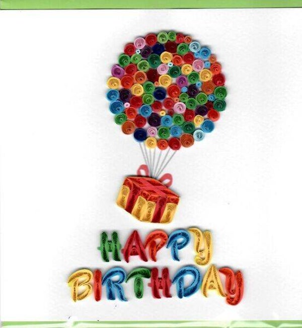 Quilling Card: Happy Birthday