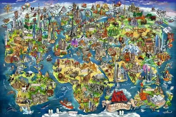 Rabinky: Illustrated Worldmap / 5000
