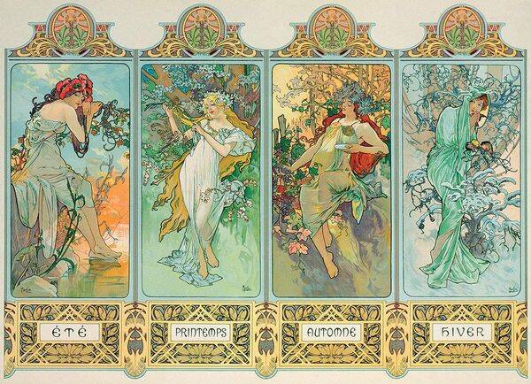 Mucha: The Four Seasons