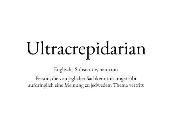 WS: Ultracrepidarian