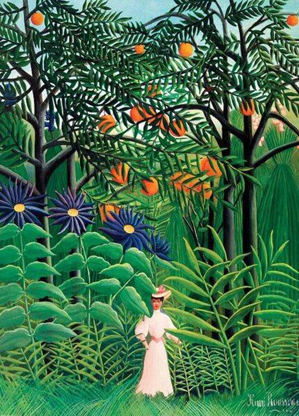 Rousseau: Woman Walking in an Exotic Forest