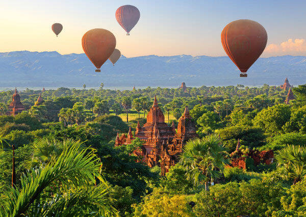 Heißluftballons, Mandalay / 1000
