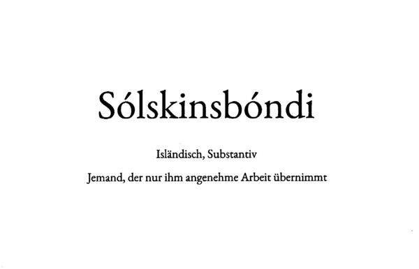 WS: Sólskinsbóndi