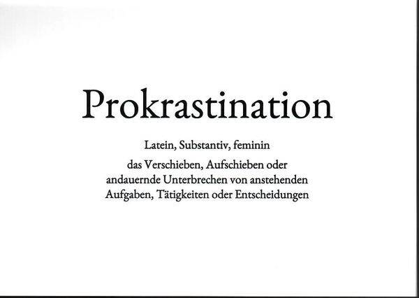 WS: Prokrastination