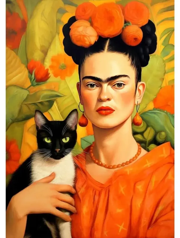 Kahlo: Frida Kahlo and Her Cat / 1000