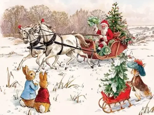 Potter: Peter Rabbit and Santa / 1000 (NYP)