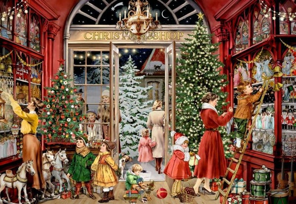 Adventskalender - Behr: Nostalgischer Weihnachtsladen / 24 x 42 (COP)