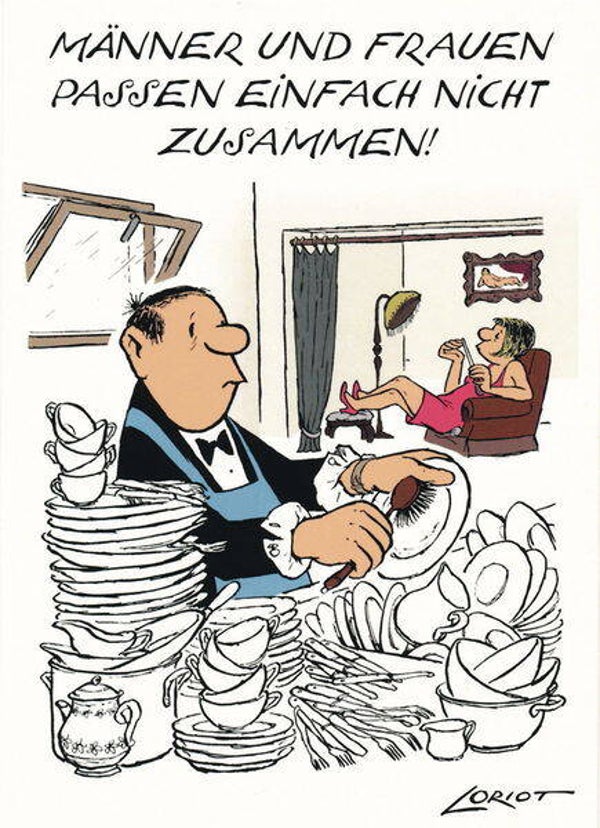 Loriot: Männer und Frauen passen einfach nicht zusammen!